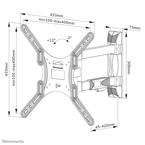Uchwyt ścienny WL40-550BL14  32-55 cali