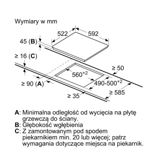 Płyta ceramiczna PKE611FP2E 