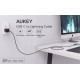 CB-CL03 Black nylonowy kabel Lightning-USB C | USB Power Delivery USB-PD | 2m | certyfikat MFi Apple