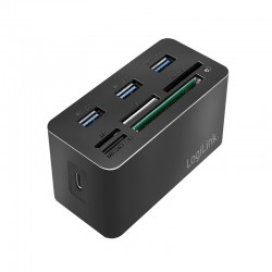 Stacja dokująca USB3.2 8-portów, mini Czarna 