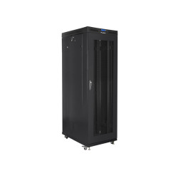 Szafa instalacyjna RACK stojąca 19 27U 800X1000 czarna LCD (FLAT PACK) 
