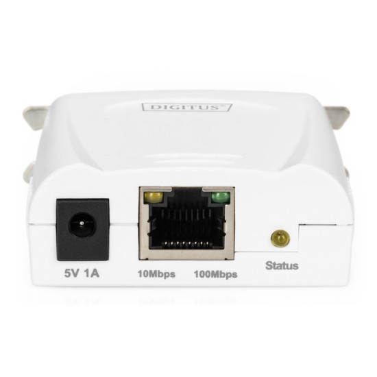 Serwer wydruku Fast Ethernet 1-port 1xLPT, 1xRJ-45