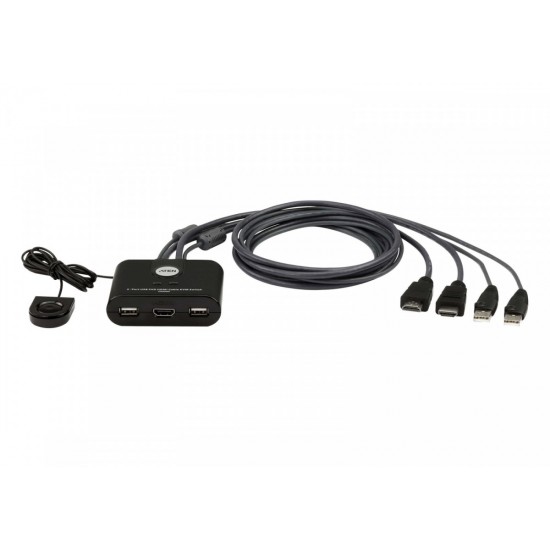 Przełącznik 2 portowy USB VGA FHD HDMI KVM Switch