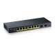 Przełącznik GS1900-10HP v2 8port L2 PoE 2xSFP 70W 802.3at 