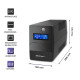 Zasilacz awaryjny UPS | Monolith | 1000VA | 600W | LCD | USB |   RJ45 