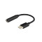 Adapter audio - USB typ C - Mini Jack 3,5mm, AK-35/B