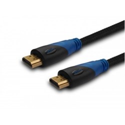 Kabel HDMI oplot nylon złoty v1.4 4Kx2K 1.5m, CL-02