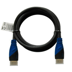 abel HDMI (M) 3m, oplot nylonowy, złote końcówki, v1.4 high speed, ethernet/3D, CL-07