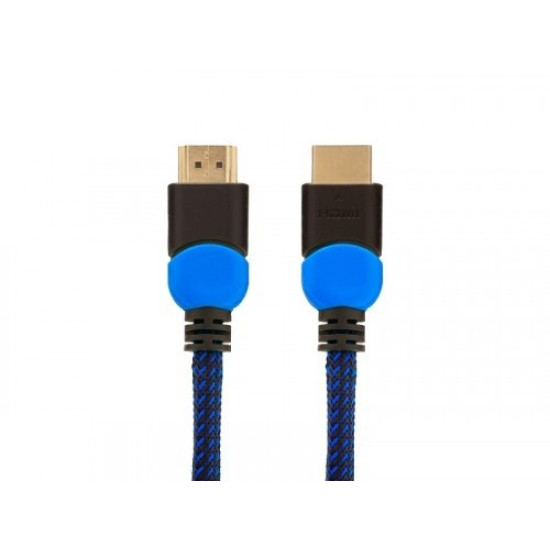 Kabel HDMI 2.0 dedykowany do Playstation niebiesko-czarny 1,8m, GCL-02