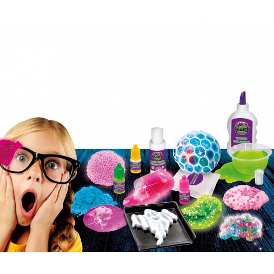 Zestaw naukowy Crazy Science Slime w ciemności