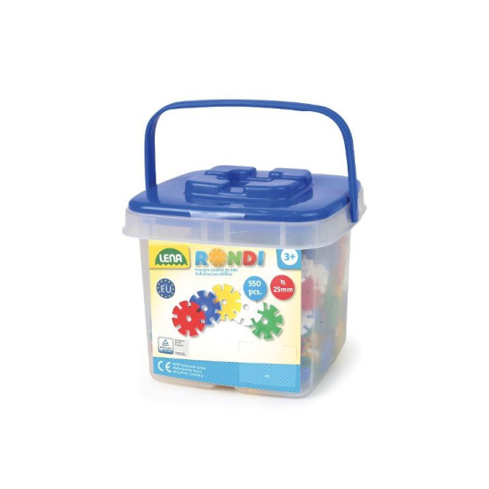 Klocki Rondi w wiaderku 550 elementów