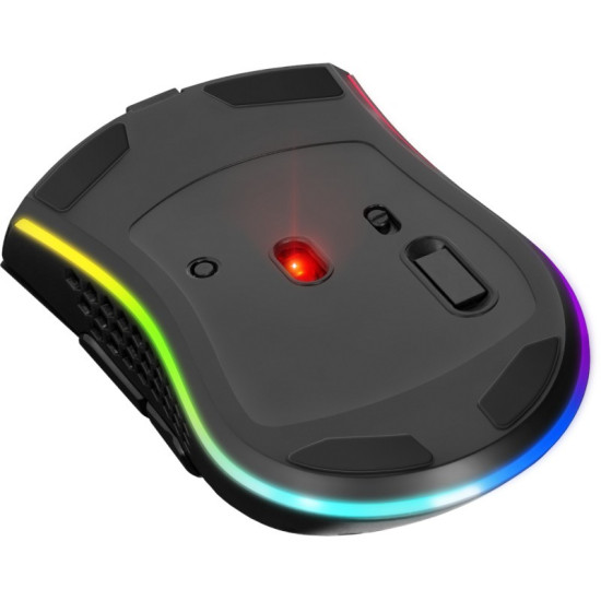 Mysz gamingowa bezprzewodowa Warlock GM-709L Optic RF RGB 2400 dpi 8P 