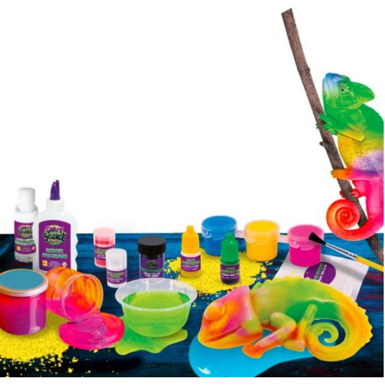 Zestaw naukowy Crazy Science Slime Kameleon