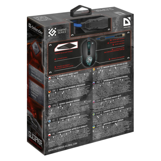 Mysz gamingowa przewodowa SLEIPNIR GM-927 12800 dpi 6P 