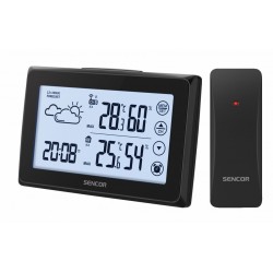 Stacja pogody SWS 2850 dotykowy wyświetlacz, budzik, 1czujnik zewnętrzny