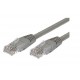 Kabel Patchcord miedziany kat.6 RJ45 UTP 1m. szary  - paczka 10 sztuk