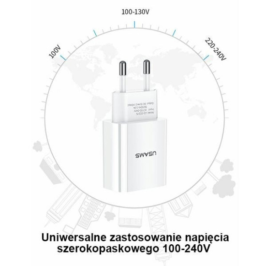 Ładowarka sieciowa T18 1xUSB 2,1A Head 