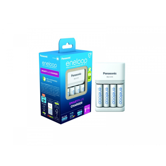 Eneloop ładowarka Smart and Quick BQCC55+AA 4 sztuki