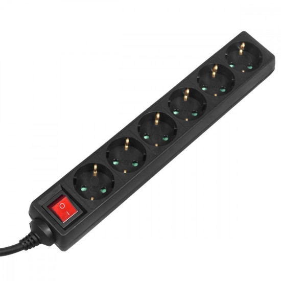 Listwa zasilająca 5m 6 gniazd z wyłącznikiem MCE195G 