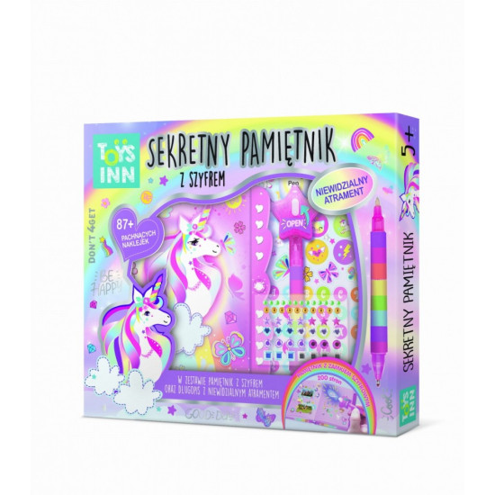 Pamiętnik Secret Message Jednorożec