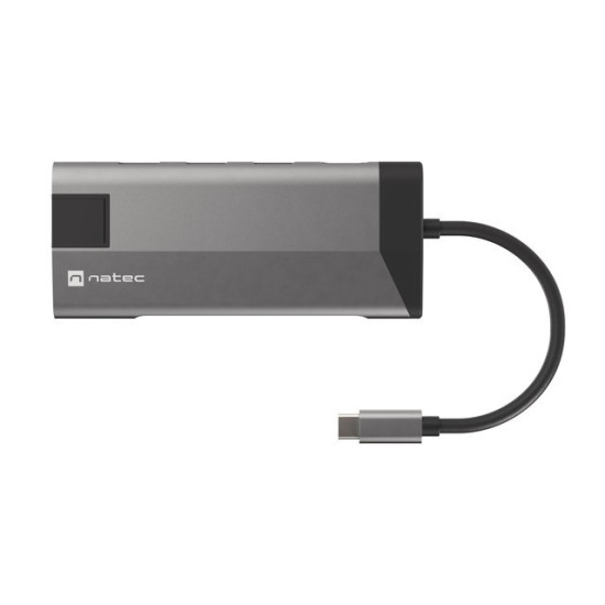 Stacja dokująca Multiport Fowler Plus USB-C PD, 3x USB 3.0, HDMI 4K, RJ45, SD, micro SD 