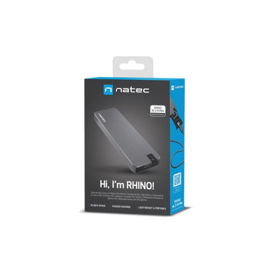 Kieszeń zewnętrzna SSD Rhino M.2 NVME USB-C 3.1 Gen 2 aluminium 