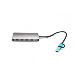 Stacja dokująca USB 3.0/USB-C/Thunderbolt 3x Display Metal Nano Dock LAN +Power Delivery 100W 