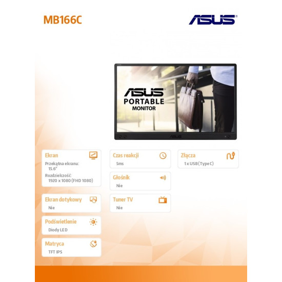 Monitor 16 cali MB166C