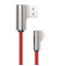 CB-AL01 Red OEM nylonowy kabel USB - Lightning | 2m | wtyki 90 stopni | certyfikat MFi