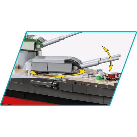 Klocki Historical Collection Battleship Tirpitz 2810 elementów