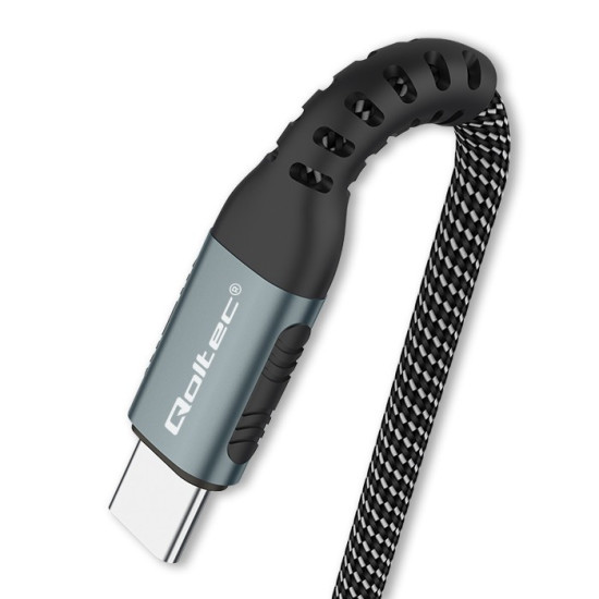 Kabel USB 2.0 typ C | USB 2.0 typ C 100W | QC 3.0| PD | 1.5m |   Czarny 