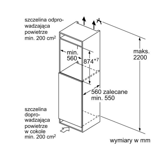 Chłodziarko-zamrażarka KIL22NSE0