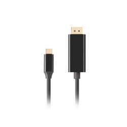 Kabel USB-C(M)->Displayport 1.8M 4K 60HZ czarny