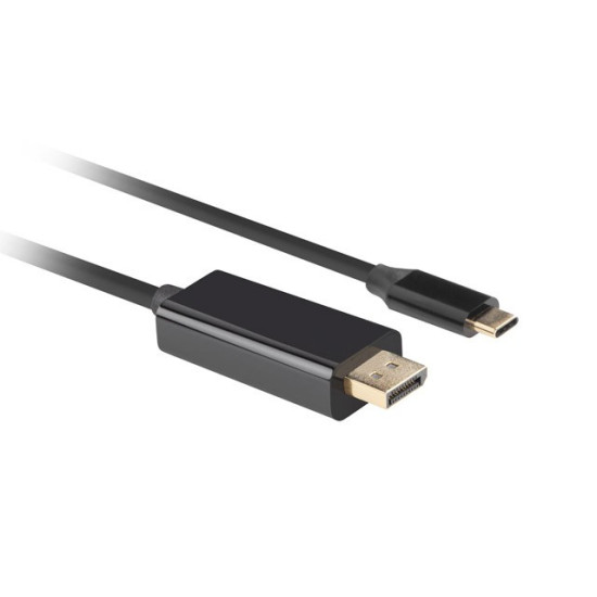 Kabel USB-C(M)->Displayport 1.8M 4K 60HZ czarny