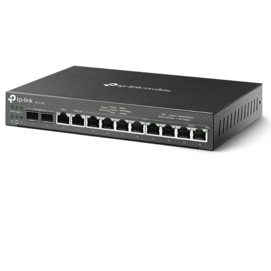 Router VPN Gigabit PoE+ Omada 3-w-1 ER7212PC 