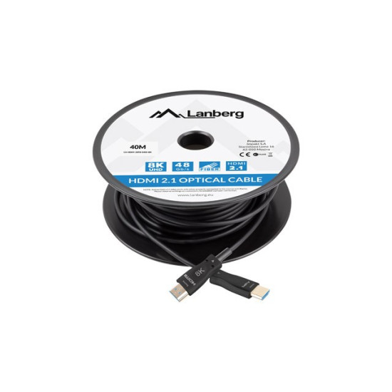 Kabel HDMI M/M v2.1 40M 8K czarny optyczny AOC 