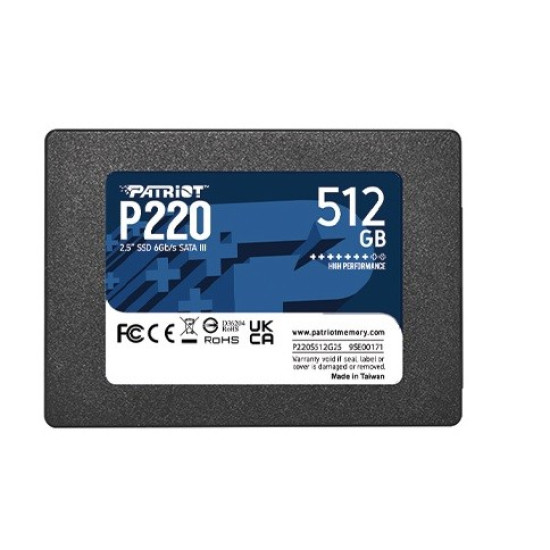Dysk SSD 512GB P220 550/500MB/s SATA III 2.5 cala
