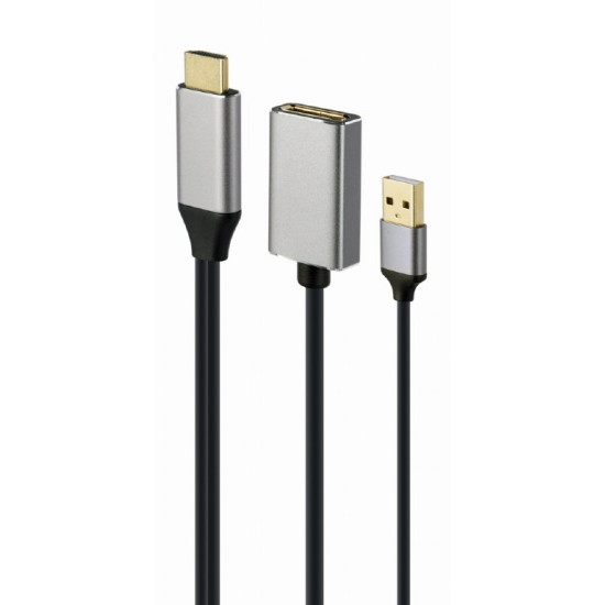 Adapter HDMI do DP 4K 60Hz USB-A powered