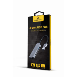 Hub 4-portowy USB (3xUSB 2.0, USB 3.1)