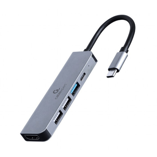 Adapter wieloportowy USB-C 5w1, PD, HDMI, USB 3.1, USB 2.0x2