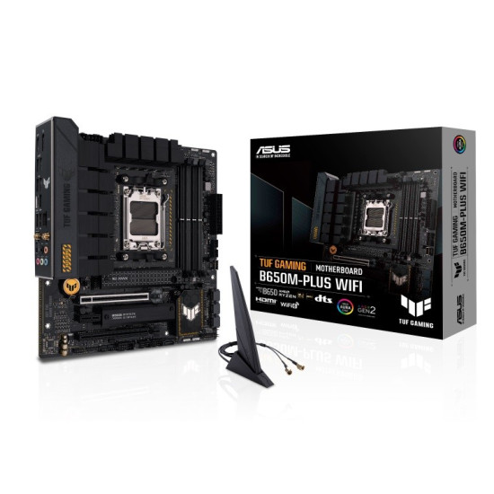 Płyta główna TUF GAMING B650M-PLUS WIFI AM5 4DDR5 HDMI mATX 