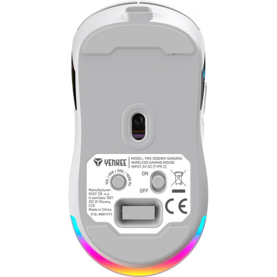 Mysz dla graczy YMS 3500WH Samuraj , podwójne łącze, akumulator 