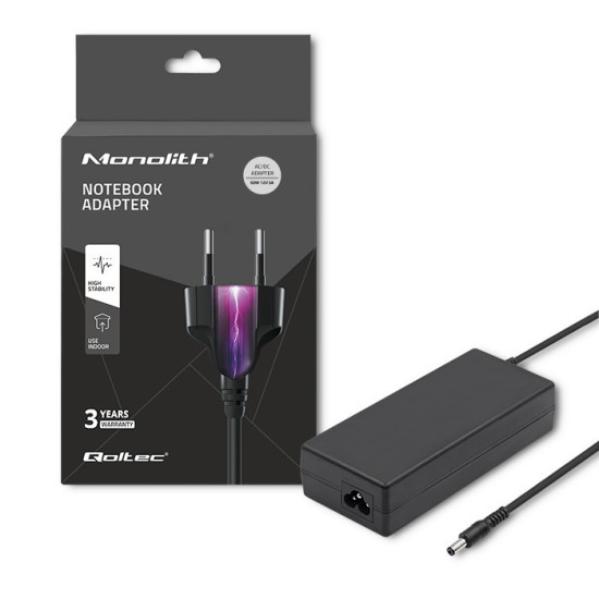 Zasilacz desktopowy 60W | 12V | 5A | 5.5*2.1 + kabel zasilający 