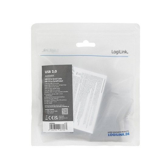 Adapter USB do portu szeregowego DB9, 1.5m 