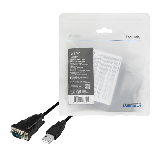 Adapter USB do portu szeregowego DB9, 1.5m 