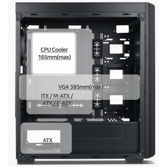 Obudowa Midi Tower Fornax K500 ATX