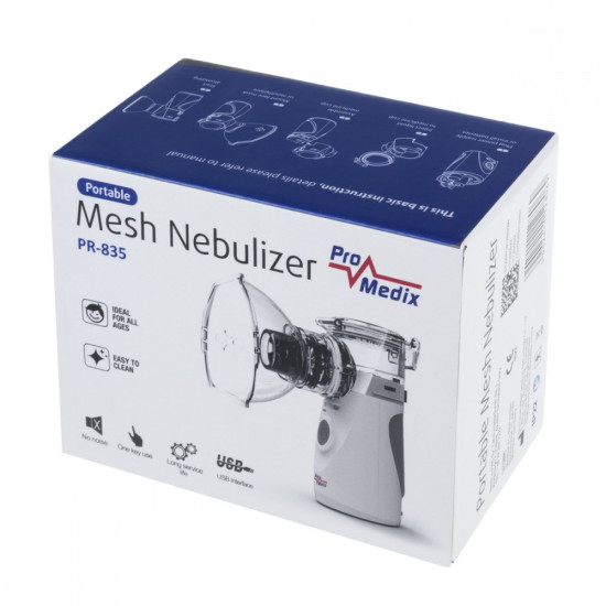 Inhalator nebulizator przenośny siateczkowy USB PR-835 