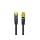Patchcord kat.6a S/FTP LSZH CU 0.5m fluke passed czarny