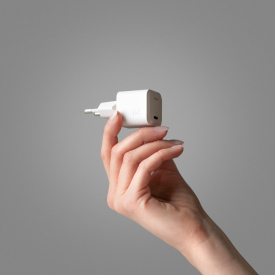  Ładowarka GC PowerGaN 33W PD 3.0 QC 3.0 USB-C biała 
