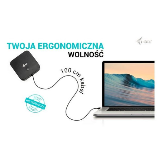 Stacja dokująca USB-C HDMI Dual DP Docking Station Power Delivery 100 W + i-tec Universal Charger 100 W 